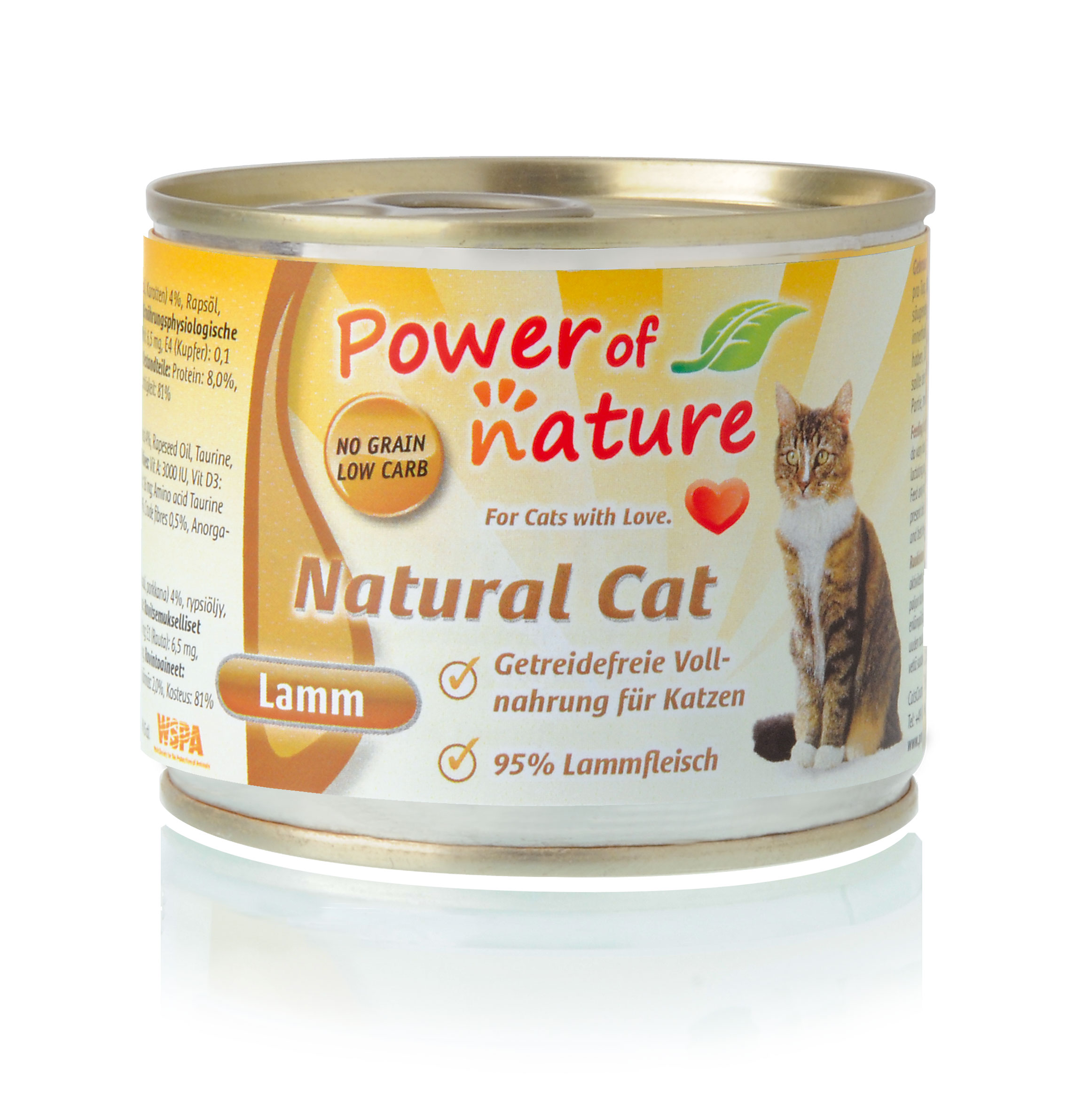 Power of Nature Natural Cat Dose Lamm 200g
